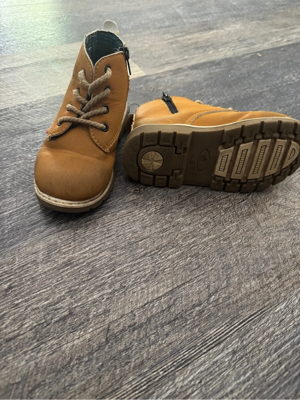 Toddler Boys Tan Chukka Work Boots EU 29